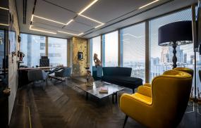 董事长办公室落地窗装修效果图片