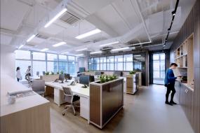 办公室室内落地窗装饰效果图欣赏