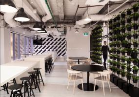 小办公室室内隔断帘装修效果图片