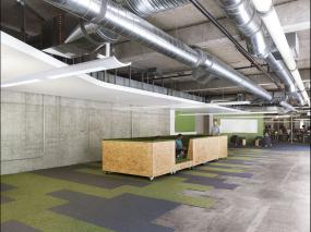 小写字楼办公室半隔断装修效果图