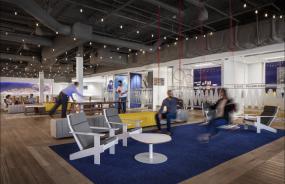 小办公室室内吊顶设计装修效果图片