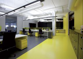 小型办公室混搭风格室内装潢设计效果图片