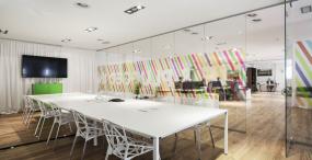 时尚会议室刚装修效果图