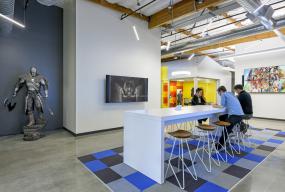 简约欧式风格专业办公室装修效果图