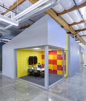 简约清新风格办公室装修效果图库