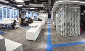 现代办公室室内装修效果图片赏析2018