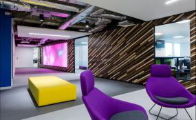 现代简欧风格办公室顶面效果图