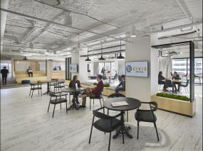 现代办公室装修风格小型办公室整体装修效果图