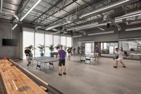 现代混搭风格办公室装修效果图