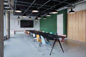 企业办公室会议桌装修效果图片