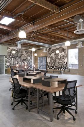 写字楼室内办公室装饰画设计效果图