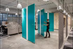 小办公室简约室内装修效果图2018图片