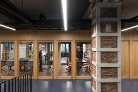 小型欧美风格办公室装修布置图片2018