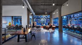 现代温馨公寓办公室装修效果图