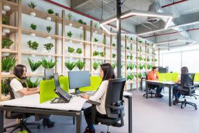 混搭风格办公室室内设计效果图图片