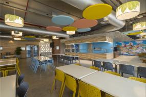 最新办公室办公桌摆放吊顶装修效果图大全