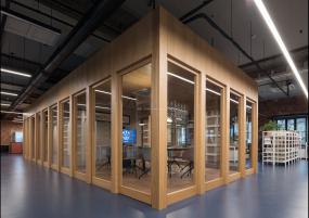 最新现代风格小型办公室装修实景图欣赏