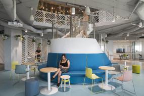 办公室室内简约吊灯装修设计图片