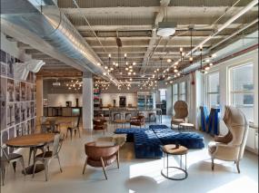 办公室现代感装修效果图