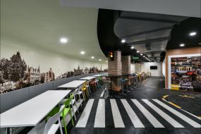 长方型办公室装修图片