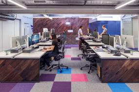 600平的办公室效果图