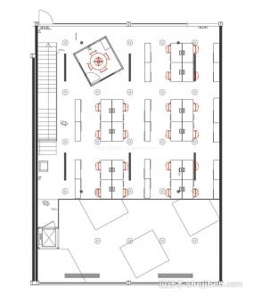 员工办公室布置设计效果图片大全