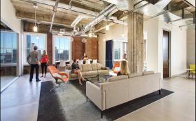 1100平办公室简装效果图