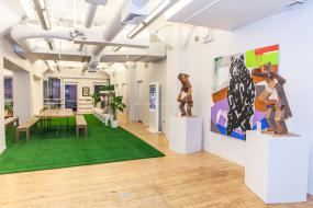 500平办公室装修实物图片