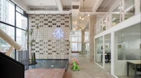 500平办公室装修实景图图片