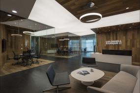 公司前台形象墙创意设计效果图