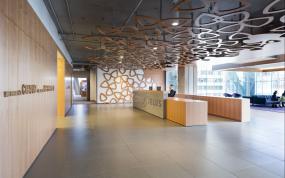 办公前台接待台效果图