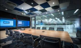 办公室隔断设计玻璃隔断装修图