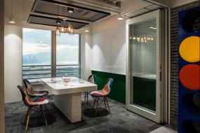 最新传媒文化公司办公室设计装饰效果图