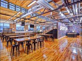 体育运动公司办公室装修室内装饰设计效果图