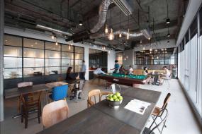 贸易公司办公室室内装修效果图