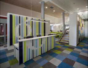 会所前台形象墙设计效果图