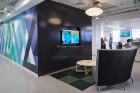 工业公司办公室装修高清效果图