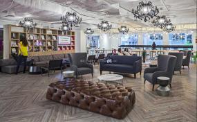 通信公司办公室室内装修效果图片2018