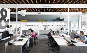 电子科技公司办公室室内装饰设计效果图图片