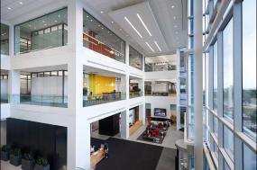 工业公司办公室室内外装修效果图