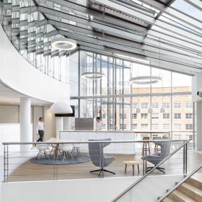 工业公司办公室设计室内装修效果图片