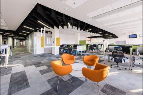 培训教育公司办公室室内装饰设计效果图2018图片