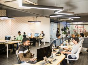 广告公司办公室装饰效果图