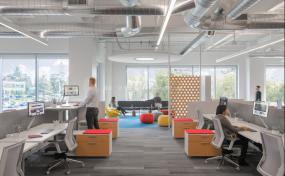 广告公司办公室装饰室内效果图