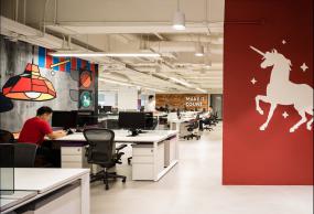 服装公司办公室装修装潢效果图