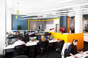 开放式办公室装修实景图片