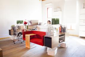 开放式办公室装饰设计室内效果图