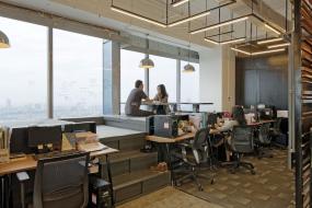 简单办公室装修实景图片