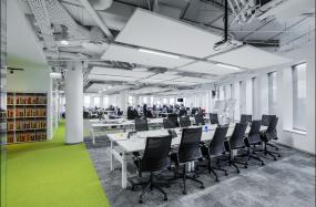 简单办公室室内装修设计效果图片