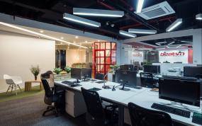 高端办公室室内装修实景图